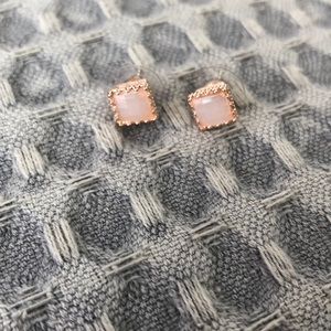 Rose Quartz Inspired Studs
